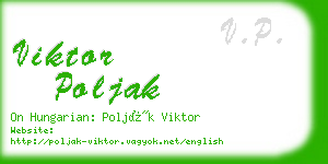 viktor poljak business card